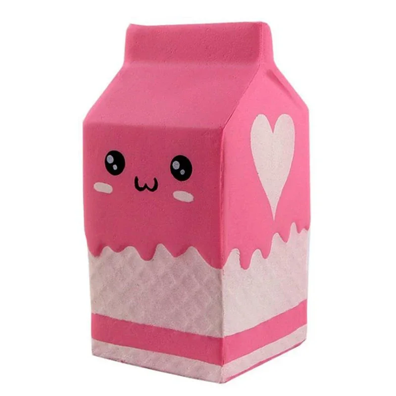 Nowa seria zabawek Jumbo Milk Carton Squishy PU Simulation, powolnie powracająca do kształtu, miękka zabawka do ściskania z zapachem kremu, antystresowa, idealna na prezent dla dzieci.