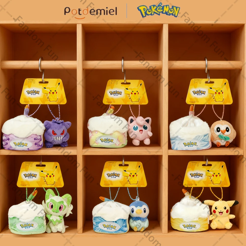 

Pokemon Original Jigglypuff Piplup Sprigatito Plush Pendant Dolll Rowlet Rowlet Stuffed Cake Ornament Toy Cute Christmas Gifts