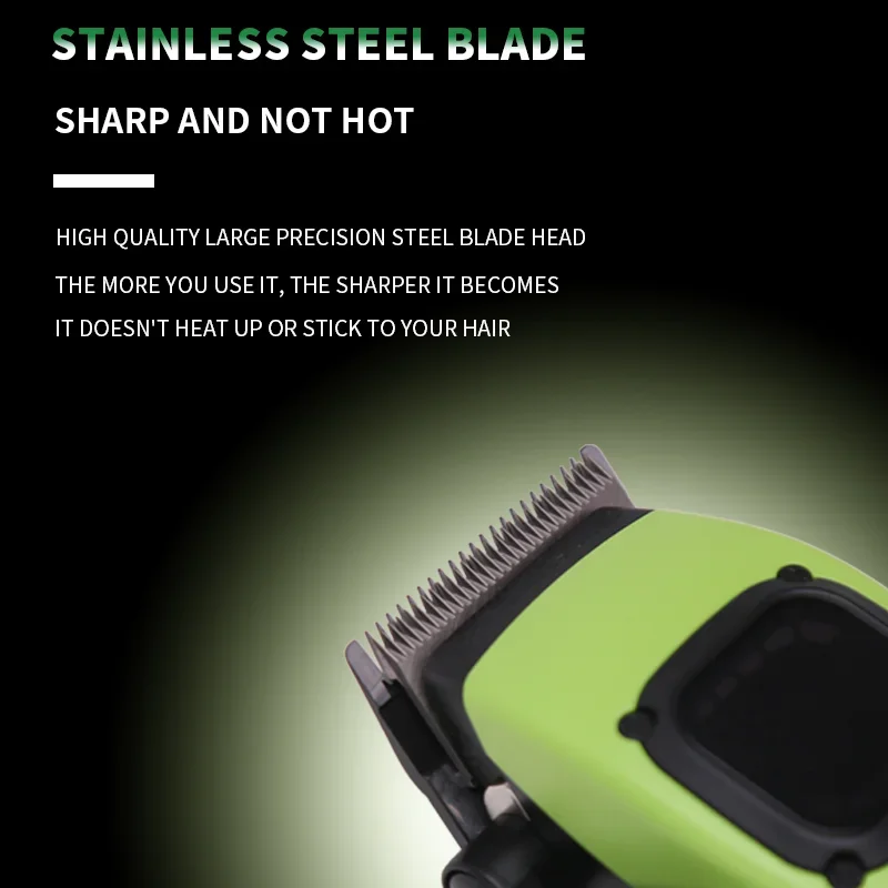 Kemei Men Hair Cutting Machine Professional Barber Hair Clipper Cordless Rechargeable Electric Hair Trimmer Grooming Kit 9000rpm