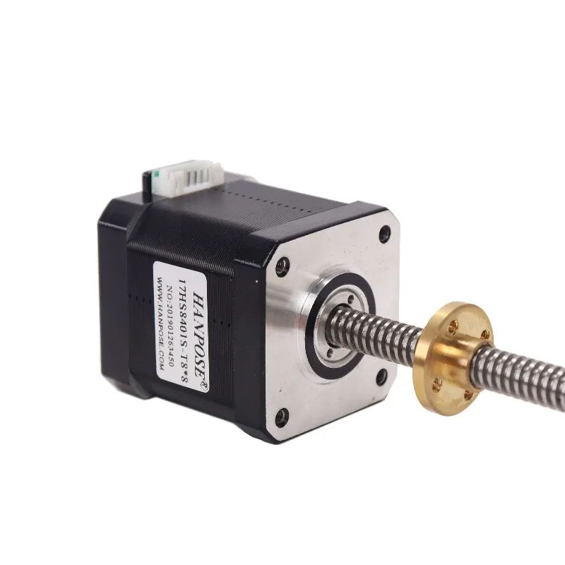 17HS8401S-T8*8 Height 48mm Length 100mm 52N.CM 2.8A Linear T8 Screw Stepping Motor 3D Printing Nema17 Stepper Motor