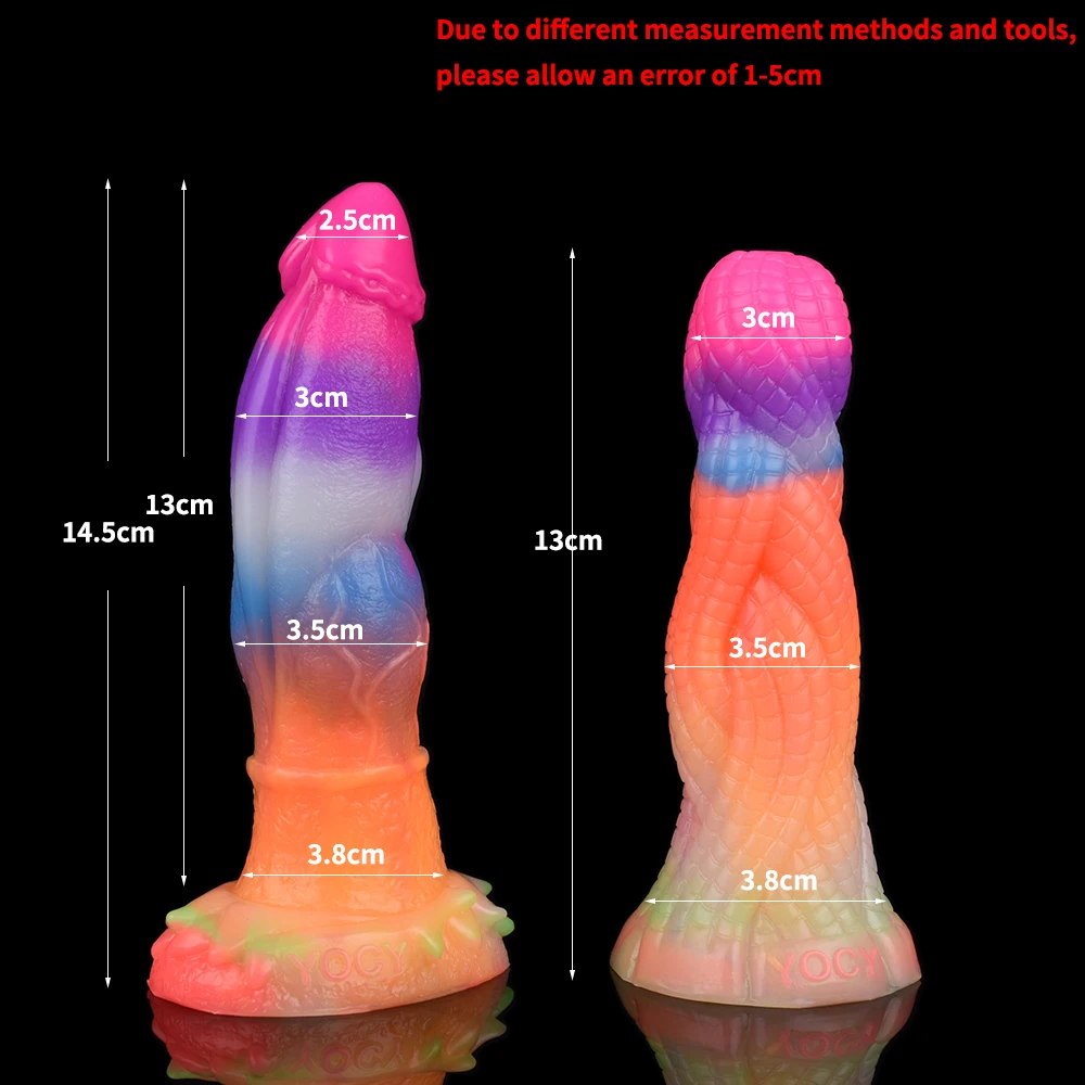 QKKQ Small Luminous Vibrating Dildo Soft Silicone Wireless Masturbator Vaginal Massage USB Rechargeable Female Sex Toys