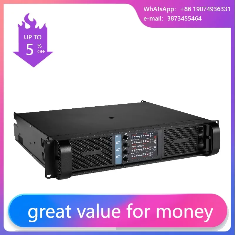 

Professional Digital 4 Channels Receivers Power Amplifier 4*1350W Speaker Power Amplifiers 16000