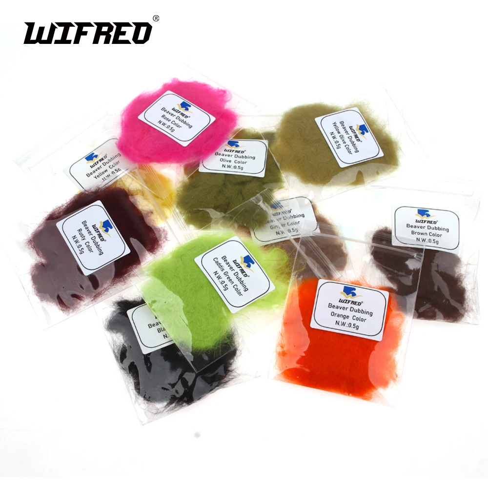 

Wifreo 10-цветные смешанные приманки для ловли мушек, дублинг, окрашенный материал из натурального меха для маленьких нимфов Адамс, приманка для ловли окуня на сухой форелью