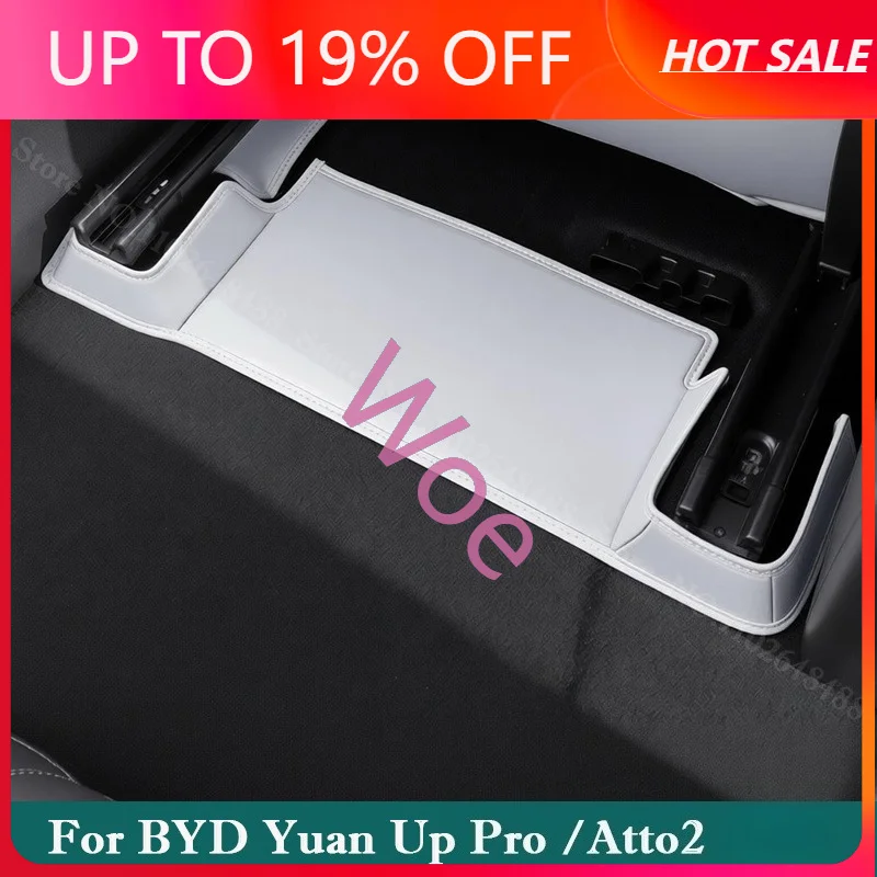 Woe Seat Back Kick Protector for BYD Yuan Up 2 2025-2026 Leather Anti-Kick Automotive Interior Accessories Pro Atto Front