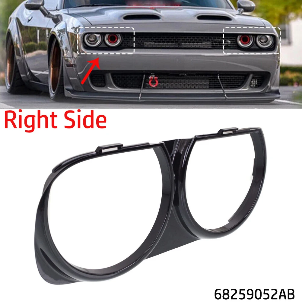 

68259052AB Headlight Bezel Trim Headlight Bezel Trim Cover Protector For Dodge For Challenger 15-19 Headlight Bezel Trim