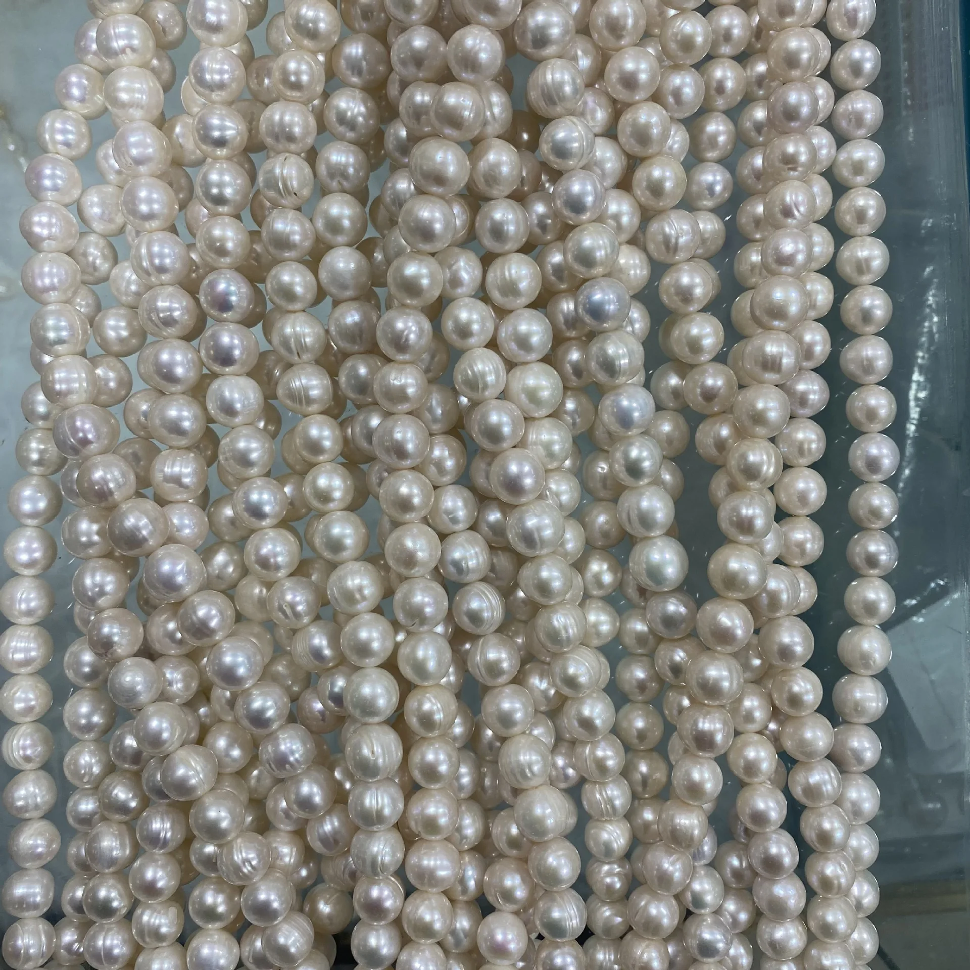 GENUINE HUGE 10-11MM NATURAL WHITE BAROQUE PEARL NECKLACE 40cm 45cm 50cm 55cm 60cm 70cm 90cm 110cm 130cm