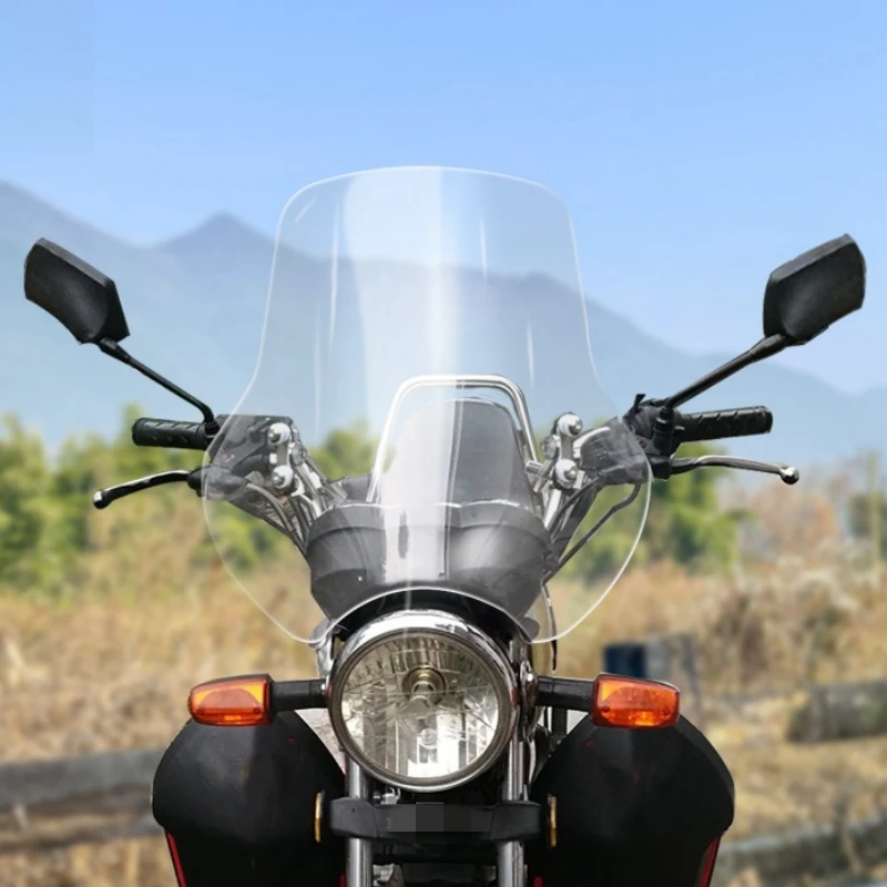 

STLF Motorcycle Windshield Wind Deflector Touring Windscreen for GZ150