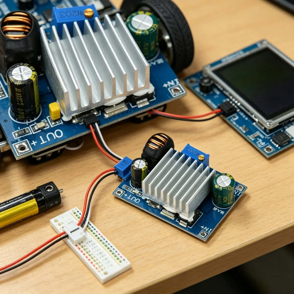DC-DC Step-Down Power Module DC9-100V 5A Adjustable Regulated Dc Switching Power Supply Converter