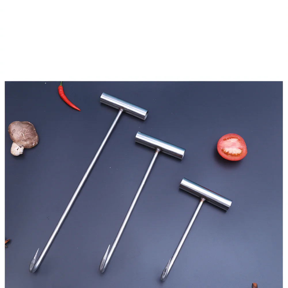 Industrial T Shaped Meat Hook Stainless Steel Butcher Equipment For Commercial Kitchen Beef Pork Hanging Processing Storage