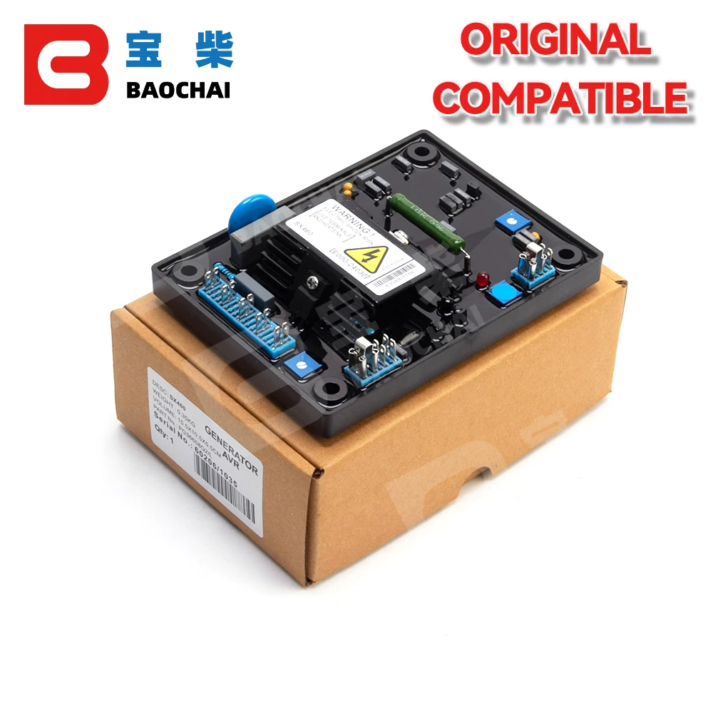 SX460  Single Phase AVR Automatic Voltage Regulator for 100KW Diesel Generator Genset Adjustable
