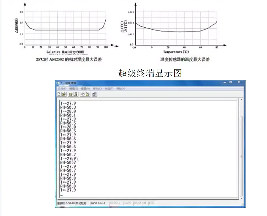 1pcs Temperature Humidity Sensor AM2302 USB serial port Temperature and humidity sensor