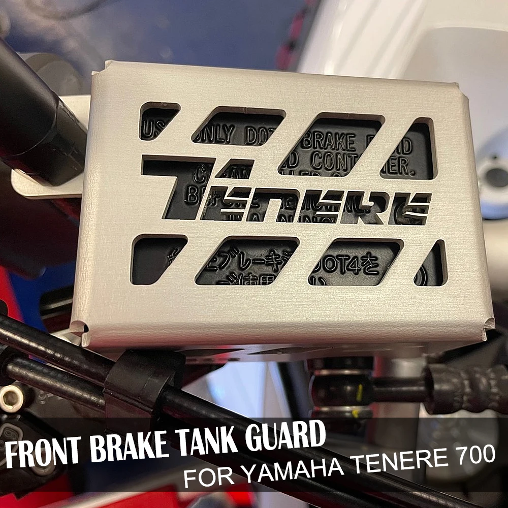 

Серебристый для YAMAHA TENERE 700 аксессуары для мотоциклов Крышка Резервуара передней тормозной жидкости Защитная крышка Tenere700 Tenere 700