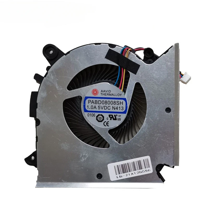 Laptop CPU Cooling Fan for MSI GF63 MS-16R1 MS-16R2 Series Laptop E322500300A PABD08008SH N413