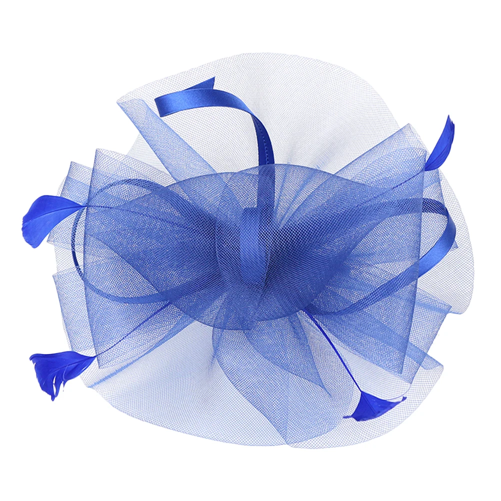 

White Barrette Hat Mesh Fascinator Headb Wedding Hair Accessory Bridal Veil Party Prom Photoshoot Ladies Fashion Elegant