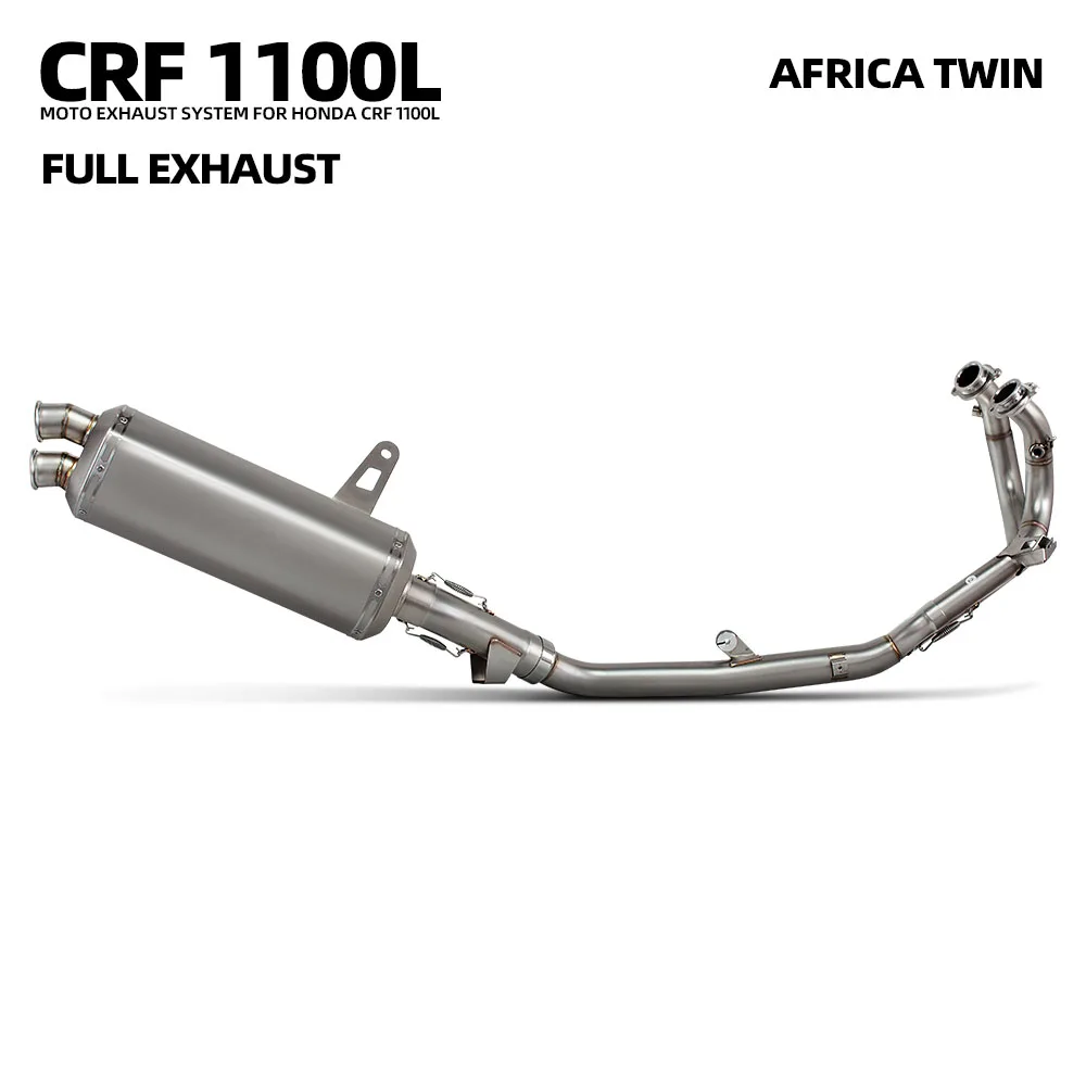Motorcycle Full System Modify Escape For Honda CRF1100L CRF1100 Africa Twin 2020-2024 Exhaust Header Tube Muffler with DB Killer