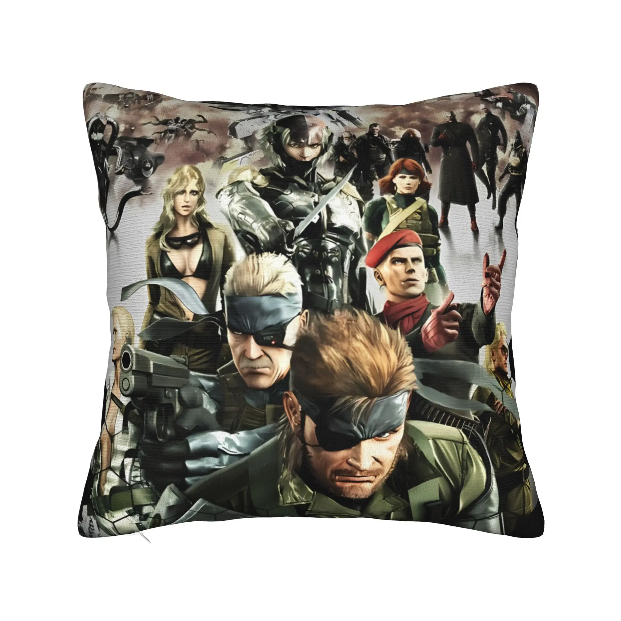 Metal Gear Solid Game Pillow Case  Comfy Pillow Cover Morden Pillowcases For Office Car Home Decor
