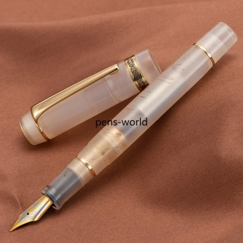 

A+ Kaigelu 316A Fountain Pen EF/F/M Nib, Transparent Brown Acrylic Writing Gift Pen