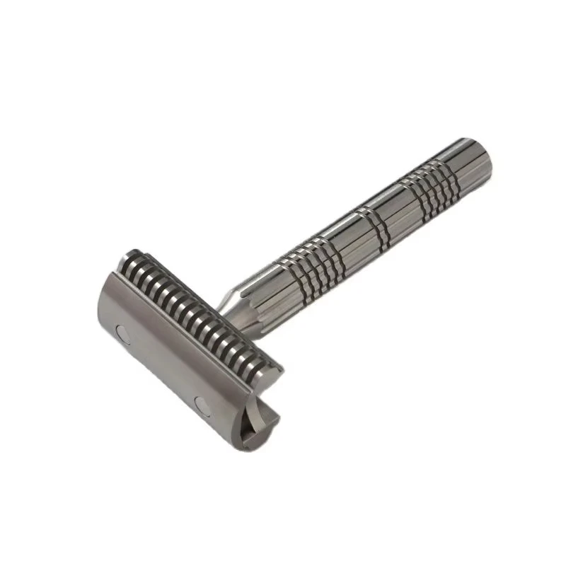 YAQI Raw Color Version Bohemia Features DualBlade Gap Settings(0.95mm/1.35mm) 316 Stainless Steel Adjustable Baseplate Men Razor