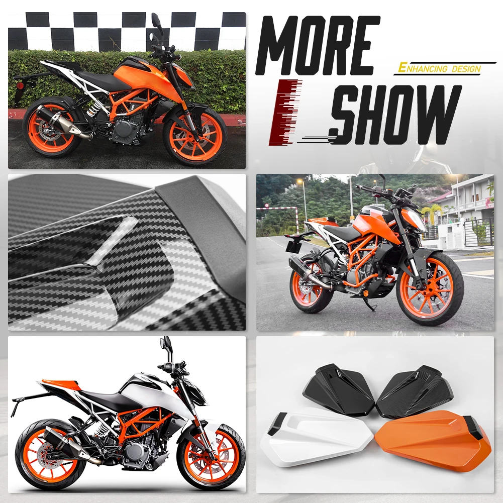 Rear Passenger Seat Cowl Fairing Set, Cauda Assentos Tampa, Acessórios Da Motocicleta, Plástico ABS, Solo Pillion, KTM Duke 790 2017-2023