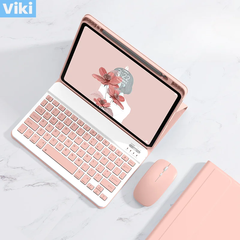 

Bluetooth Keyboard and Mouse Case for Xiaomi Mi Pad 5 6 Pro 11 Inch 2023 with Pencil Holder Protective Case