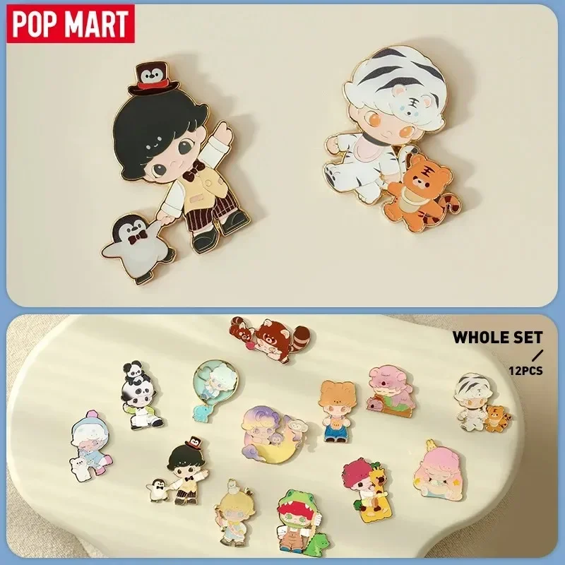

POP MART Dimoo Animal Kingdom Series - Badge Mystery Box Genuine Blind Box Guess Toys Bag Ornament Figurines Home Decor Desktop