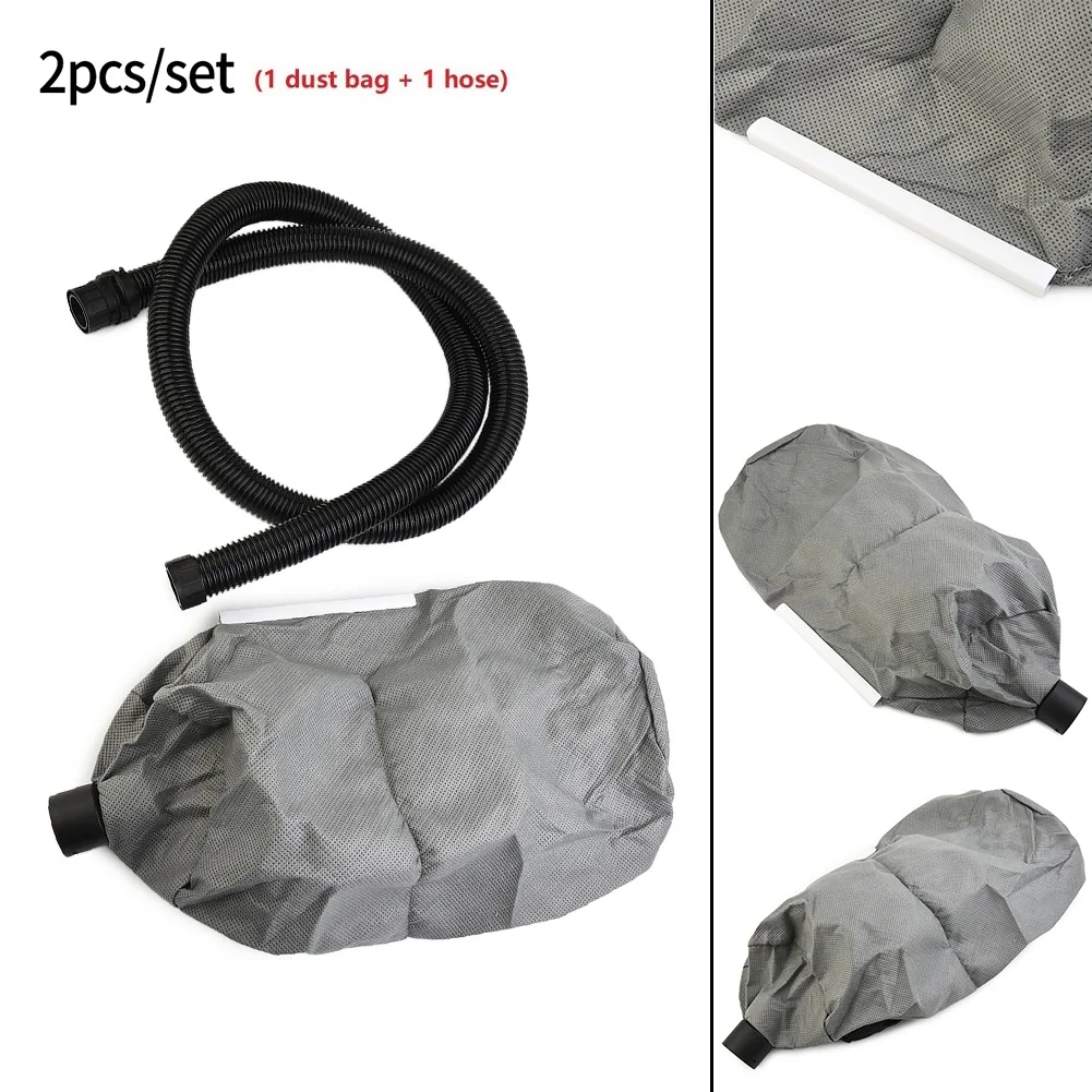 1pc/2pc Wall Grinder Vacuum Bag Plastic Dustfree Self-priming Sandpaper Machine Dust Collector Wit Hose For Most Drywall Sander