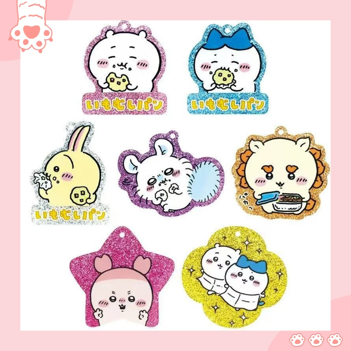

Japanese Chiikawa Keychain pendant cartoon cute little squirrel acrylic bag hanging ornament anime doll toys Christmas gift