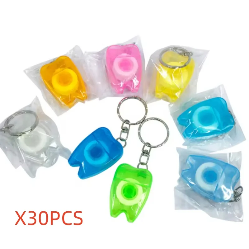 

30pc Dental Floss 15m Dental flosser Oral care Oral hygiene Teeth cleaner Mint flavor Tooth shape many color Orthodontic Bracket