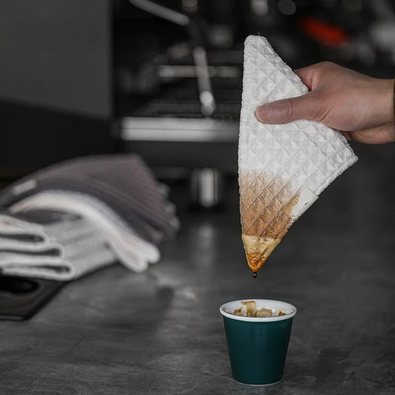 Полотенце для чистки кофейни, 4 упаковки, салфетки из микрофибры для эспрессо, инструменты для чистки домашнего бариста, кухонные аксессуары