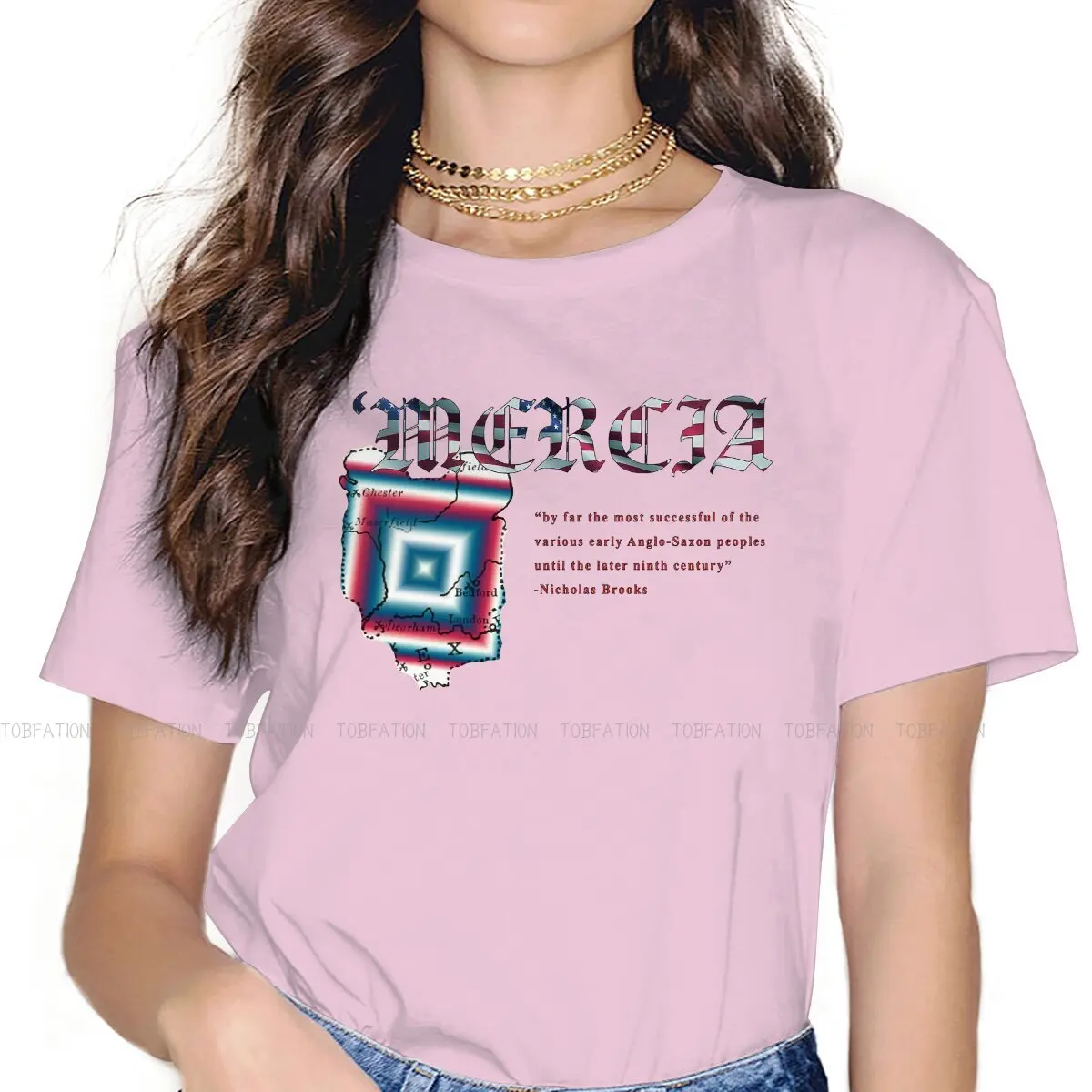 MERCIA  Style TShirt for Girl Crusader Kings Middle Ages in Europe Game 4XL Hip Hop Gift Idea  T Shirt Short Sleeve Ofertas