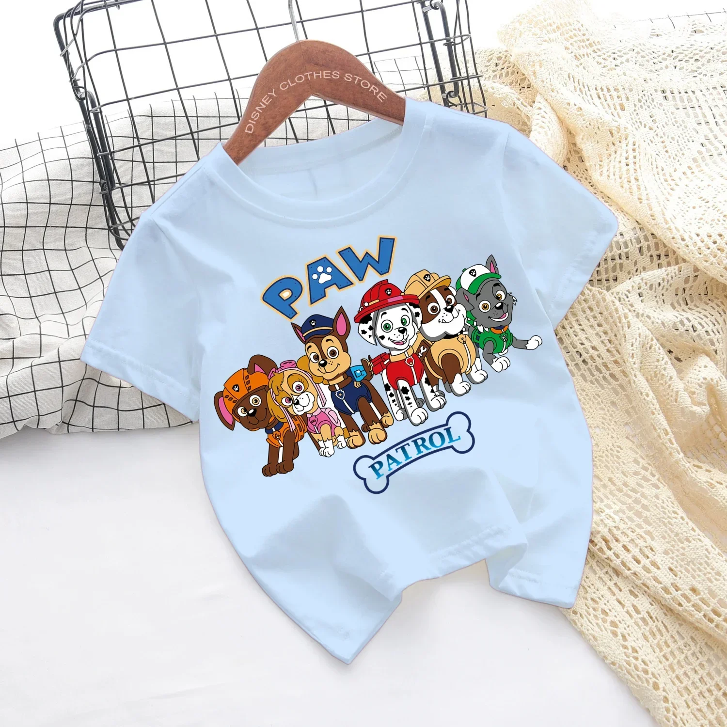 PAW Patrol Tshirt Set Kids Summer Children Clothing Baby Boys Girls Clothing Children Sports Short Sleeve Fashion Sonic T-shirt