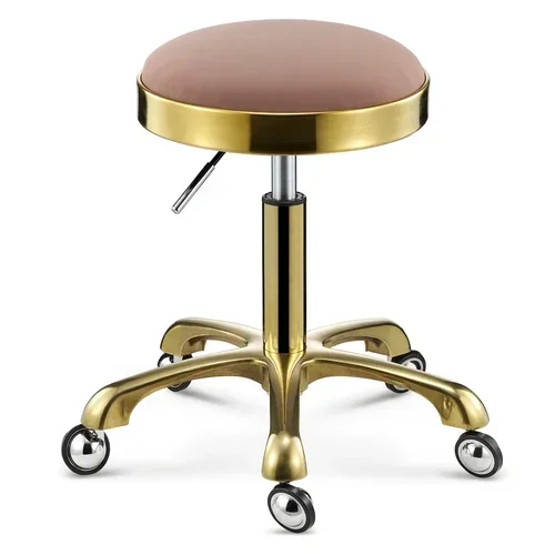 

Stainless Steel Brushed Lifting Stool Explosion-proof Barber Bench Hairdressing Salon Rotating Chair Master Stool