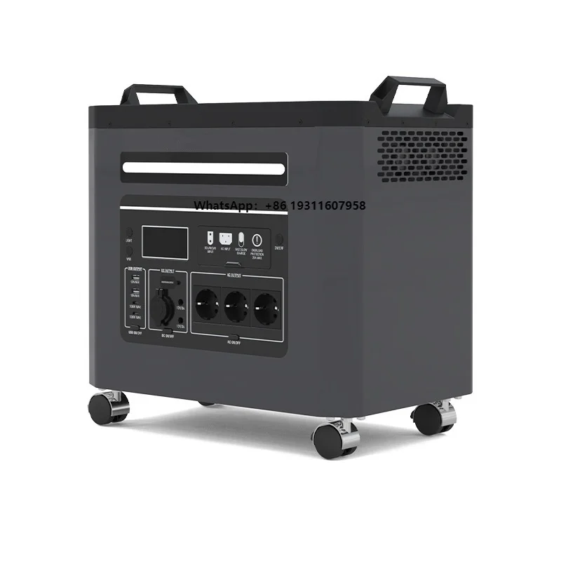 

Portable 5000W Hybrid Solar Generator with Silent Off-Grid System 5KW Energy Storage Lithium Ion Battery Complete Set Home Use