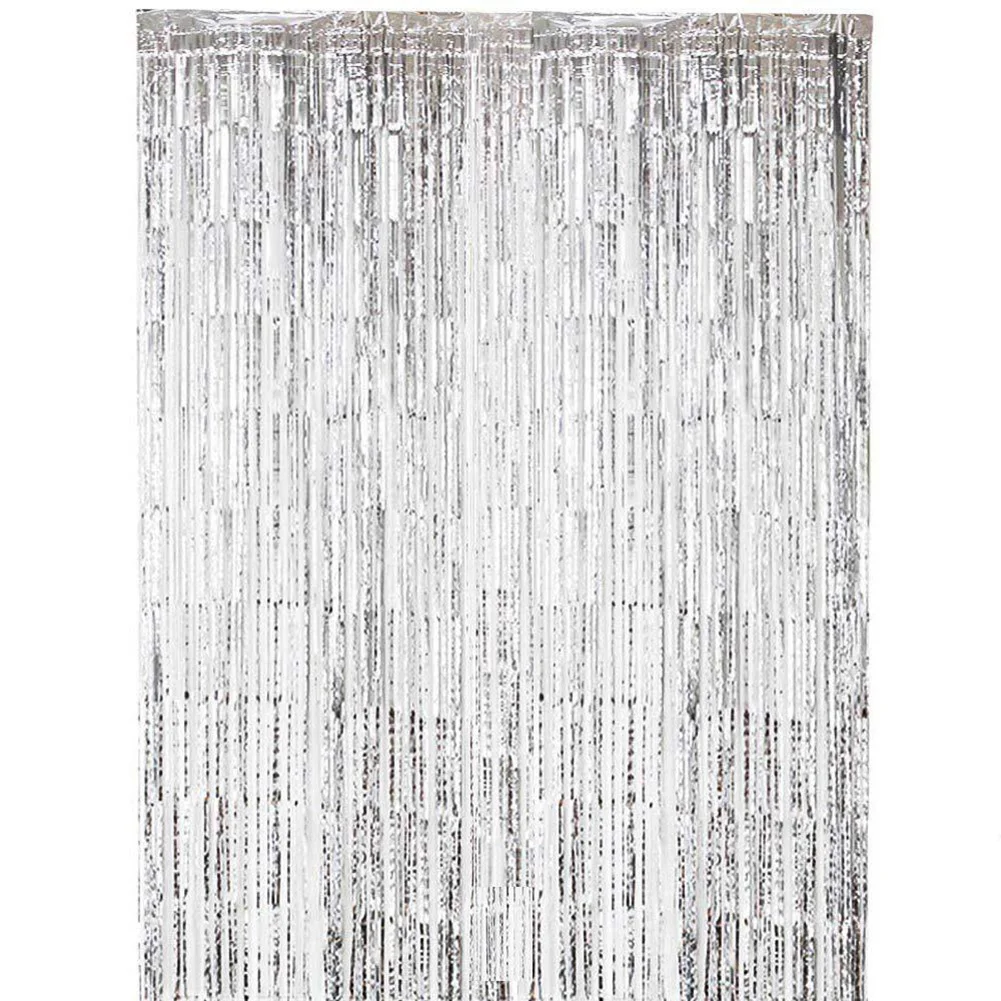 1*2M Colorful Rain Silk Curtain for Event Decorations for Creating Unique Backdrops for Weddings and Birthdays