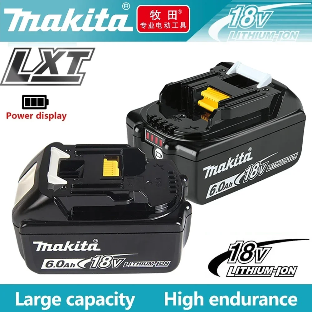 

New Makita 18V Battery 6Ah BL1860 BL1850B BL1850 BL1840 BL1830 screwdriver Replacement Power Tool Rechargeable Batteries