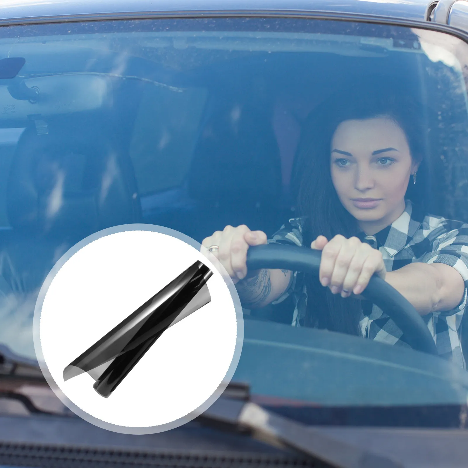 Heat Blocking Window Film for Car 1M Automotive Uv-Proof Thermal Insulation Film Windshield Sun Shade Car Accessory