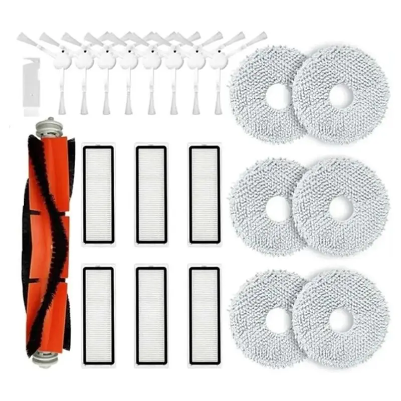 

Сменные основные и боковые щетки, HEPA-фильтры, салфетки для швабры ABLG для робота-пылесоса Xiaomi S10+ / S10 Plus