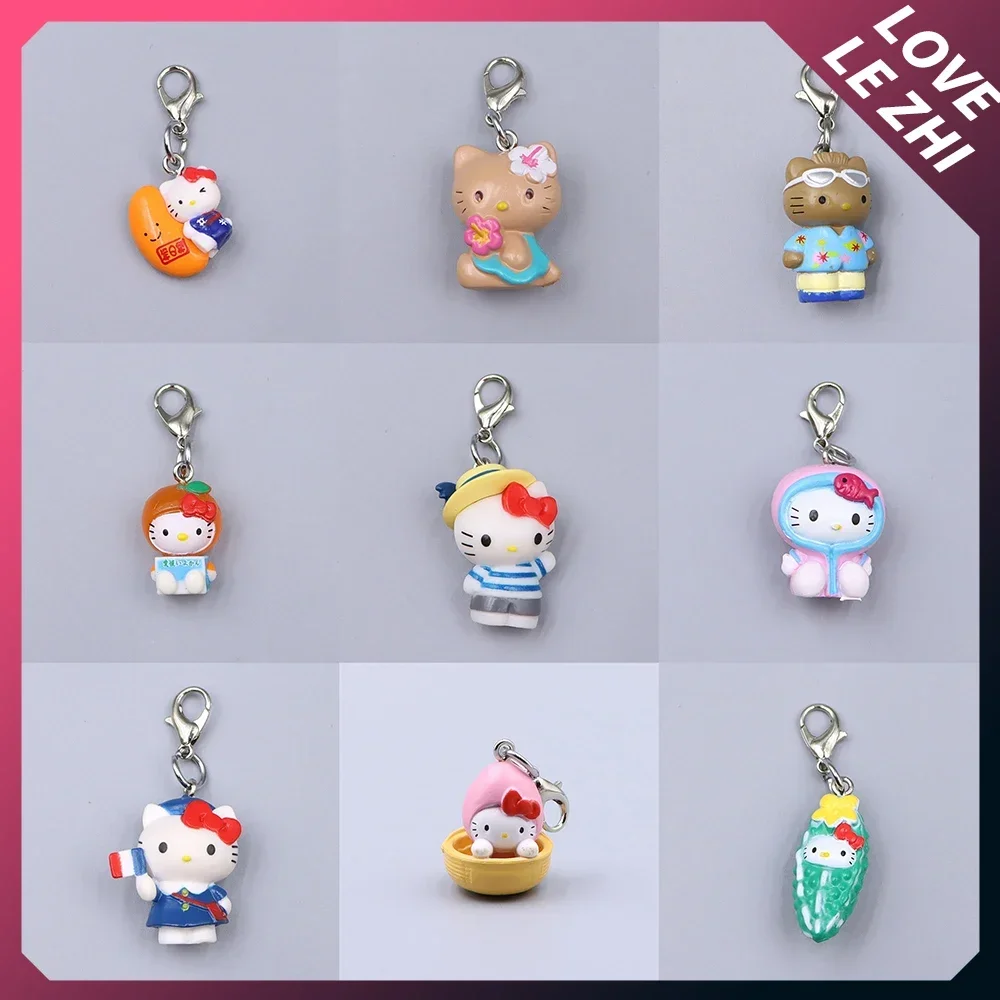 

Cartoon Kawaii Hello Kitty Dolls Keychain Pendant Student Phone Chain Bag Pendant Earphone Case Decor Accessories Gifts Toy