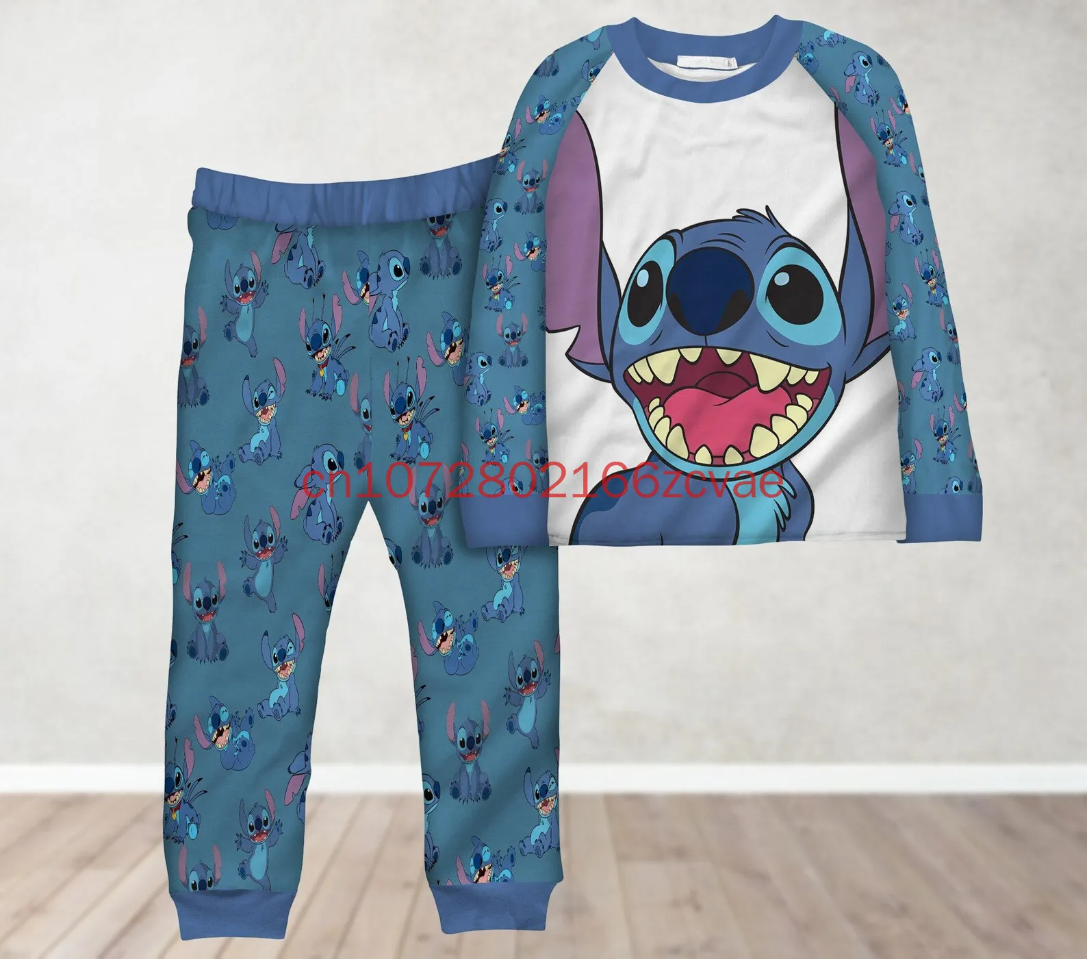 

2025 New Disney Stitch Halloween Clothes Family Matching Pajamas Set Holiday Costume Mom Dad Kids Clothing Sets