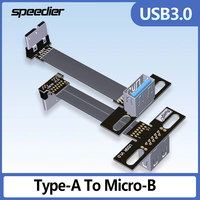 FFC Type-A To Micro USB 3.0 Extension Ribbon Cable 90 OTG Slim Flat Flexible FPC Charge FPV Brushless Handheld Gimbal Monitor