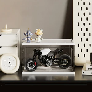 سعة كبيرة اليد العمل عرض مربع واضح البندول مجلس الوزراء الاكريليك فقاعة أعمى مربع عرض رف ليغو تخزين مربع أفضل 6 منظمي ليغو مبيعا - رقم 5