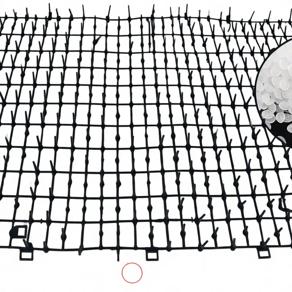 Cat Deterrent Mat Garden Spikes Plastic Anti Digging Pad Humane Fence Strip Protect Vegetable Patch Flower Bed Soil