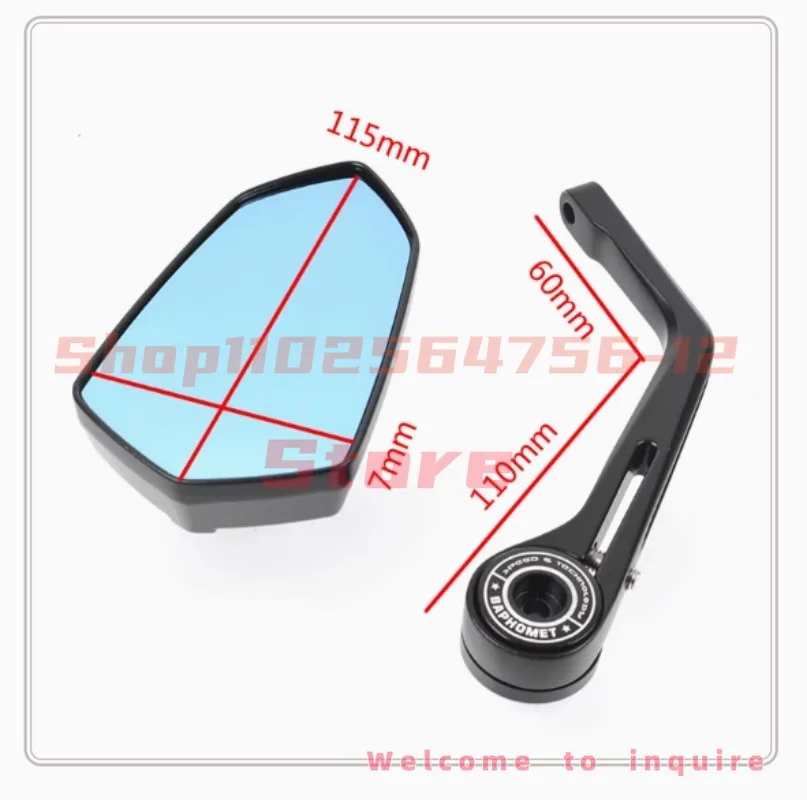 For Huanglong 300 600 Benelli 502C 752S Little Tyrannosaurus Handlebar Rearview Mirror Handlebar Rear View Mirror