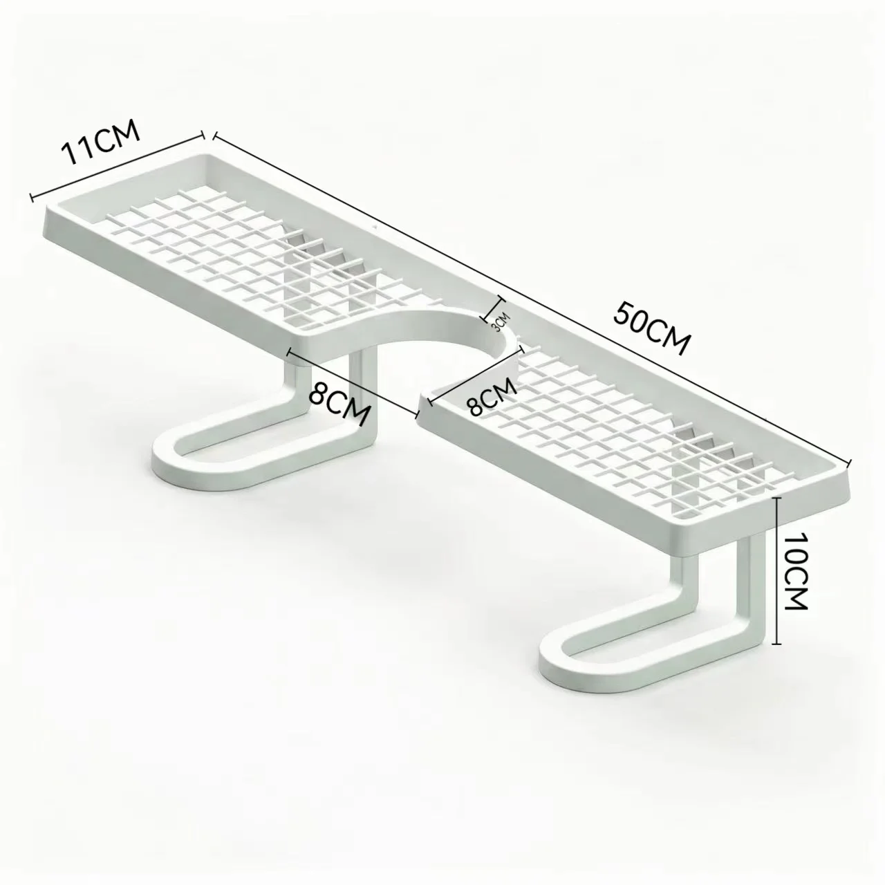 1/2Pcs No Drill Over Sink Faucet Storage Rack Vertical Bathroom Shelf Organizer For Vanity Countertop Space Saving Holder
