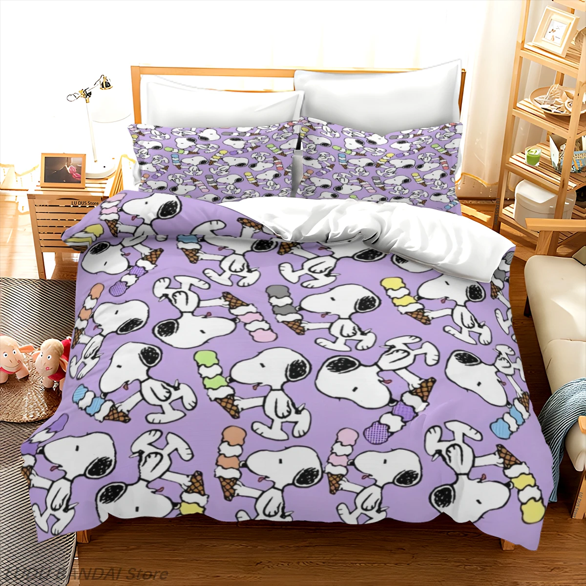 Snoopy Duvet Cover Set Snoopy  - Luxury Lifestyle Items 评论和价格