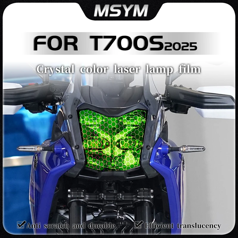 

Для YAMAHA T700S T 700 S t700s 2025 пленка для фар сотовая лазерная защитная пленка прозрачная защитная наклейка аксессуары