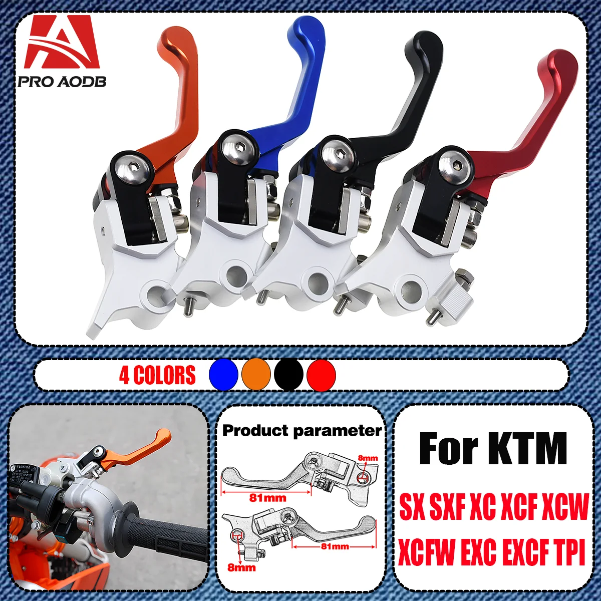 Motorcycle CNC Brake Clutch Lever Handle For KTM EXC EXCF SX XC XCW SXF XCFW Husqvarna TE FE FC GASGAS EX EXF MC MCF EC ECF