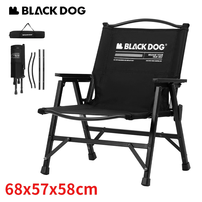 Naturehike BLACKDOG Kermit Chair 600D Armchair Aluminum Alloy Detachable Seat Outdoor Camping Fishing Folding Chair Bearing120kg