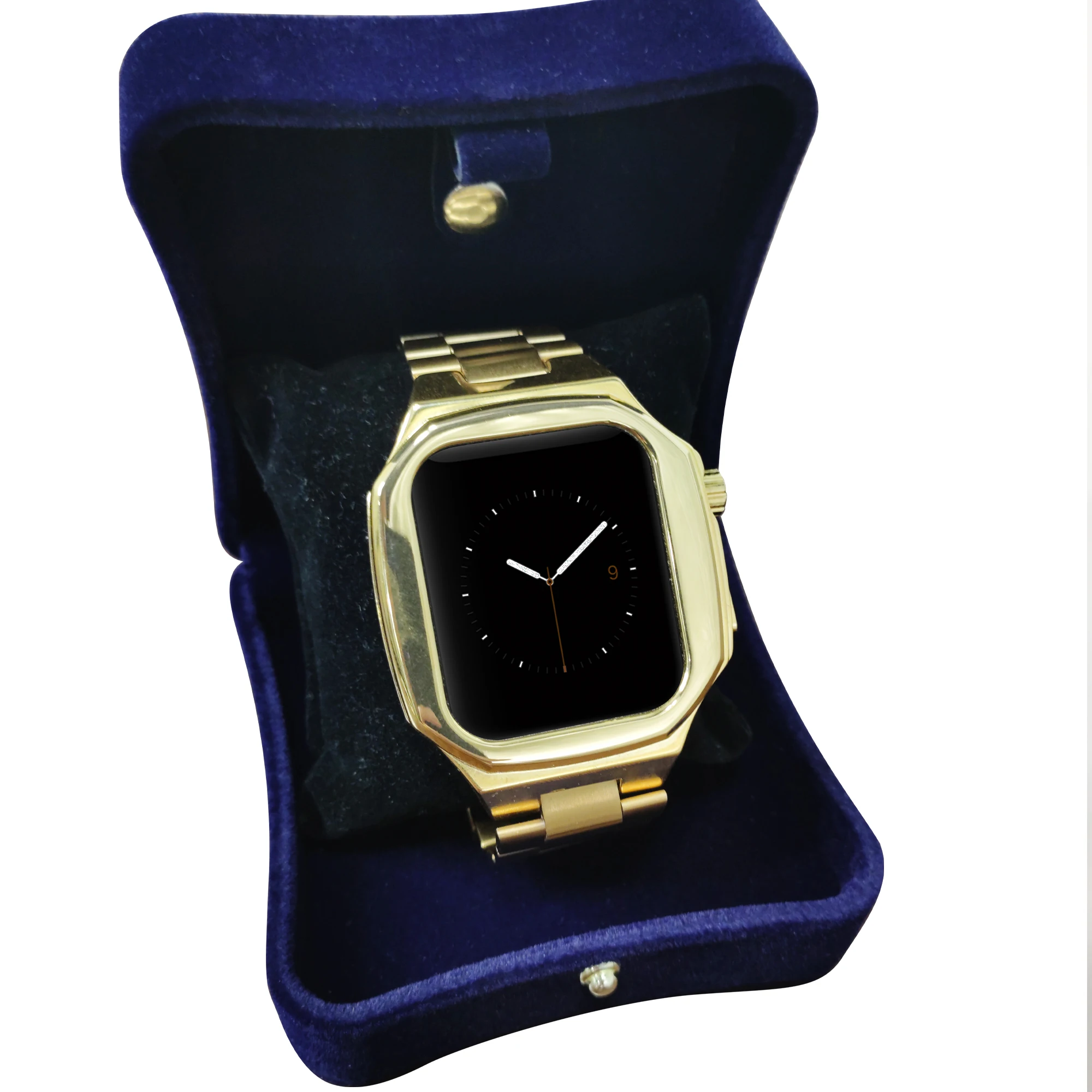 Birthday Gift Luxury Gold Watch Case for iWatch Series 7 6 5 4 3 2 1 Protective Cover for Apple Watch 38/40/41/42/44/45mm