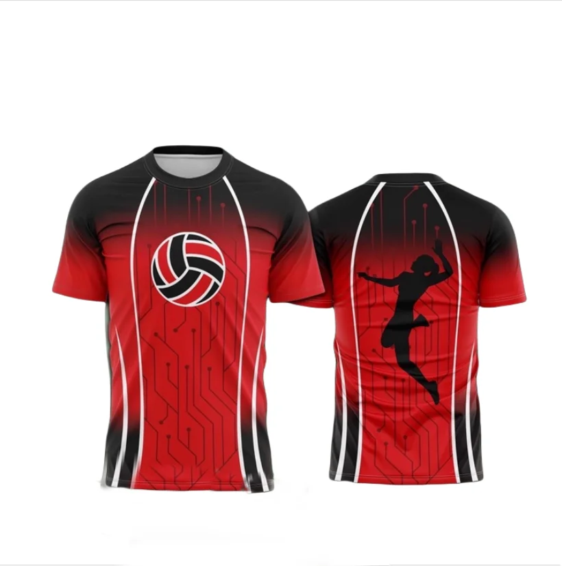 الصيف الكرة الطائرة الرياضة ثلاثية الأبعاد المطبوعة تي شيرت رجالي جديد الترفيه الجولة الرقبة البلوز المحملة الرياضة في الهواء الطلق التجفيف السريع تنفس #3